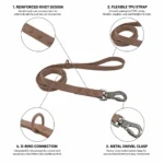 teal PVC dog leash with textured strap, metal swivel clasp, and reinforced end, on a white background.